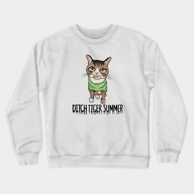 Ditch Tiger Summer Crewneck Sweatshirt by Official Smerch